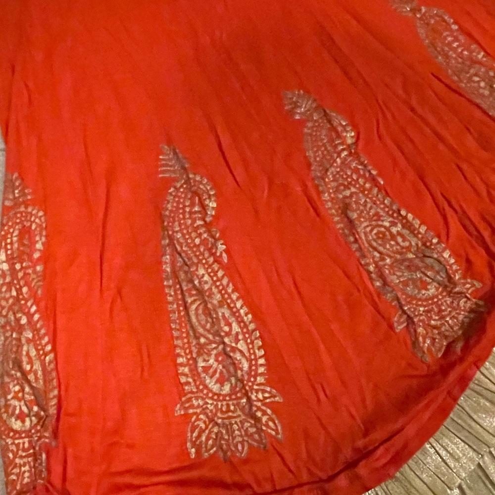 Gold Print Net Kurti - image 2